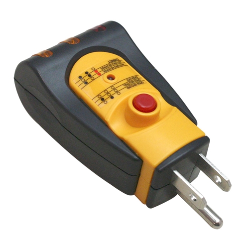 GFCI 3 Wire Electrical Receptacle Wall Plug AC Outlet Tester