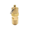 1/4" MPT Brass Safety Valve w/pull Ring - 200 PSI - ASME Certified