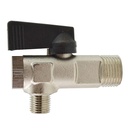 1/2" x 1/4" MPT Compact Ball Valve Y Strainer Combination (Male to Male) 600 PSI