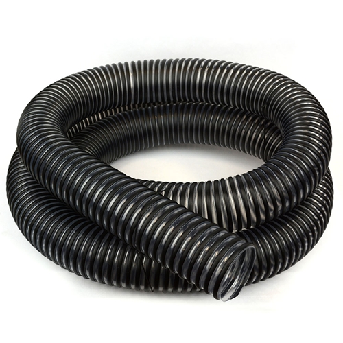2-1/2" x 10'  Clear /Black Helix Dust Hose -Hi Tech Duravent (415-8622)