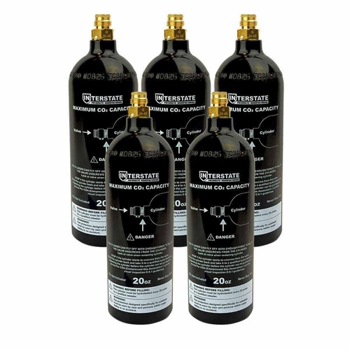 20 Oz CO2 DOT Paintball Tank 5/Box