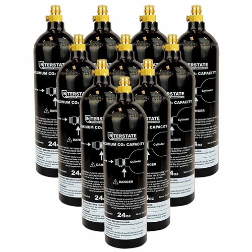 24 Oz CO2 DOT Paintball Tank 10/Box