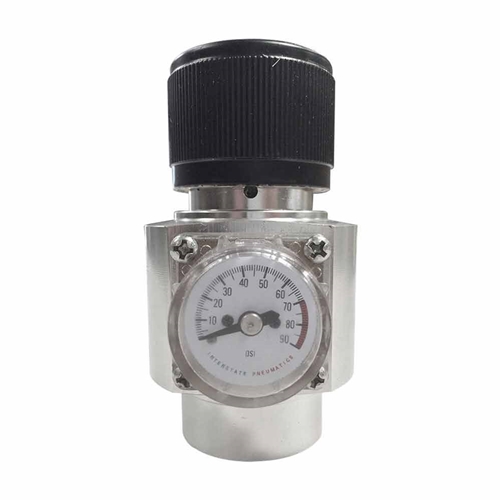  Co2 Paint Ball Cylinder Regulator - 60 psi with preset pins at about 25%, 50%, 75%