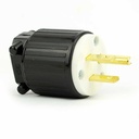 15A-125V 3-Blade NEMA 5-15P Straight Electrical Plug