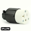(TMT Only) 20A-125V  NEMA 5-20R Straight Electrical Receptacle - 2Pk