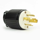 30A-125/250V 4-Blade NEMA L14-30P Twist Lock Electrical Plug