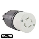 (TMT Only) 20A-250V NEMA L15-20C Twist Lock Electrica Receptacle - 5PK