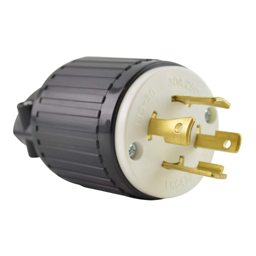 30A-250V 4-Blade NEMA L15-30P Twist Lock Electrical Plug