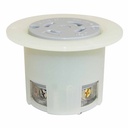Twist Lock Receptacle Flange 3-Pole 4-Wire 30A 125/250V NEMA L14-30R