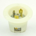Twist Lock Flange Plug 2-Pole 3-Wire 30A 250V NEMA L6-30P