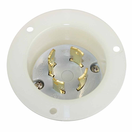 Twist Lock Flange Plug 3-Pole 4-Wire 30A 250V NEMA L15-30P