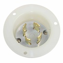Twist Lock Flange Plug 3-Pole 4-Wire 30A 250V NEMA L15-30P