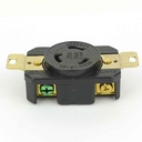 20A 250V NEMA L6-20R Black