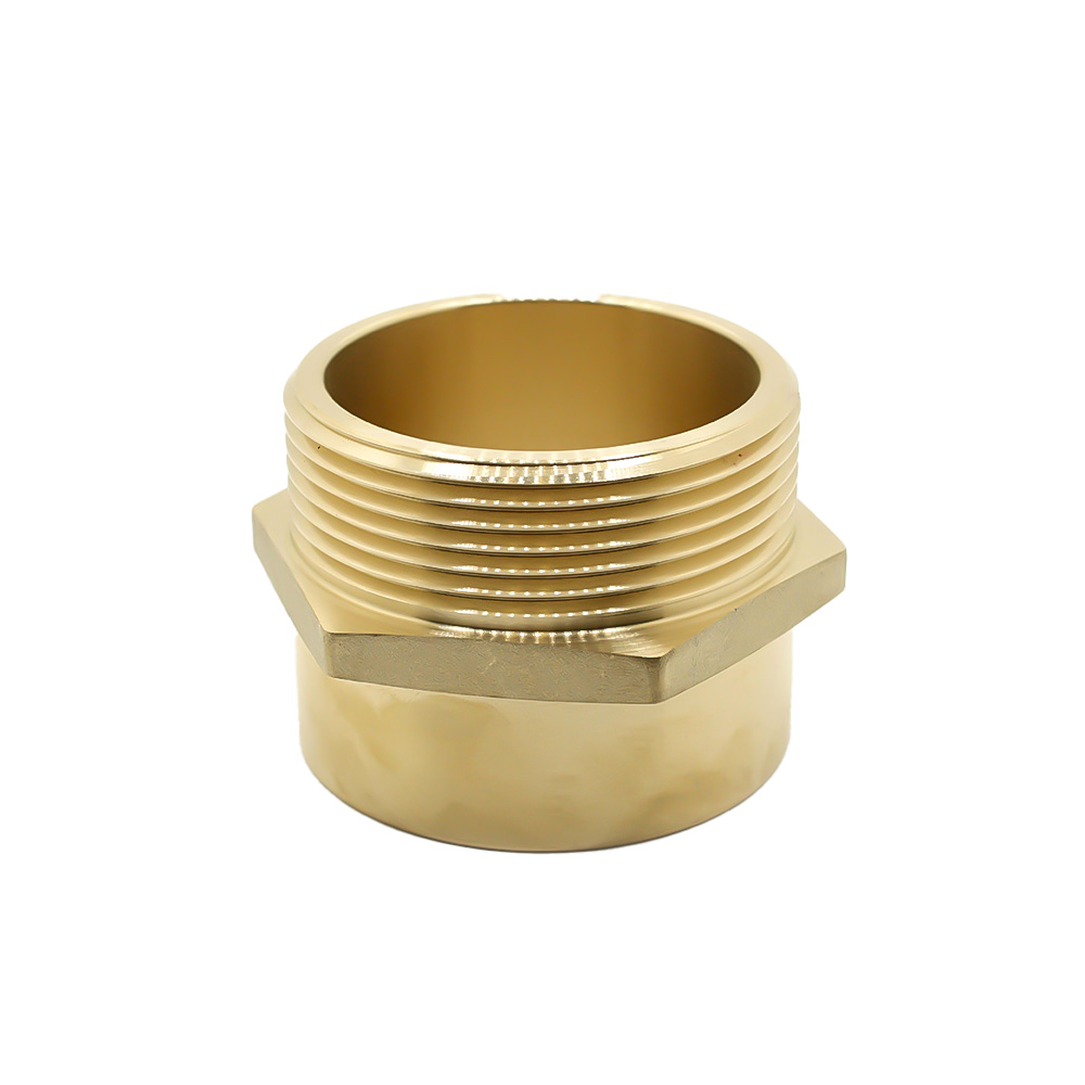 1-1/2" Female NPT X 1-1/2" Male NH/NST Brass HEX Fire Hose / Hydrant Adapter