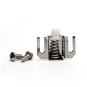 129-T 1/2 in. x 1-5/16 in., Stainless Steel with Plastic Tip, Shower Door Catch