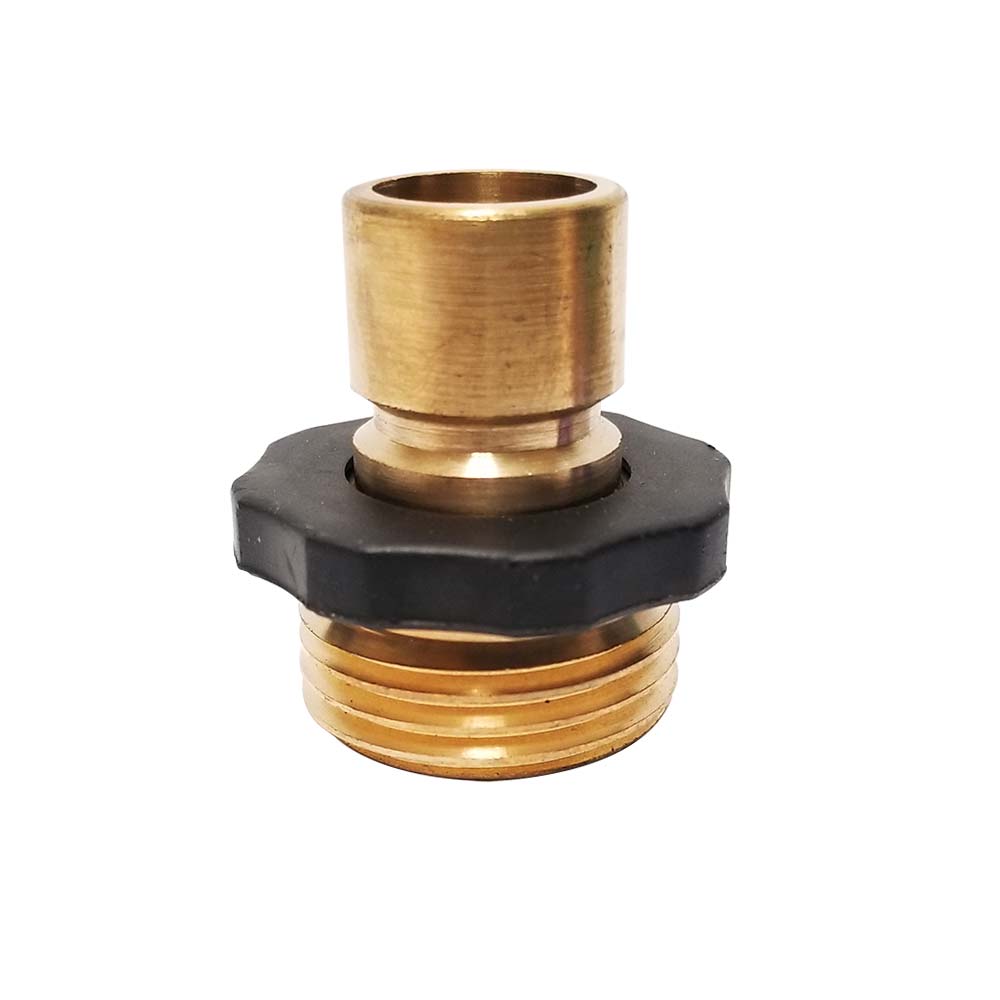 392-T Garden Hose Male Quick Connect - Brass
