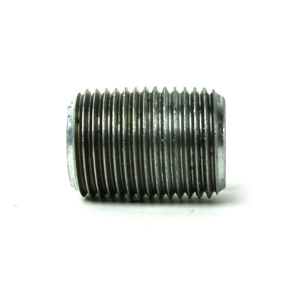 1/2" x Close (1-1/8") Galvanized Steel Nipple