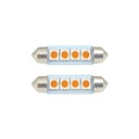 Boat and RV LED Light Bulb - 4LED 12V 75 Lumens 1.2W Amber - 2 /Display Pack
