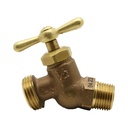 1/2" MIP x 3/4" GHT No-Kink Brass Hose Bibb