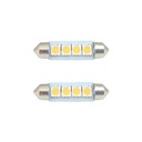 Boat and RV LED Light Bulb - 4LED 12V 85 Lumens 1.2W White - 2 /Display Pack