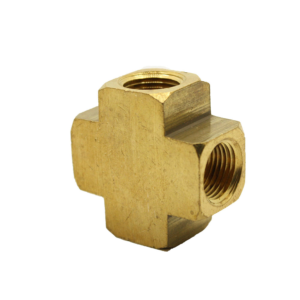 1/4" Brass Cross