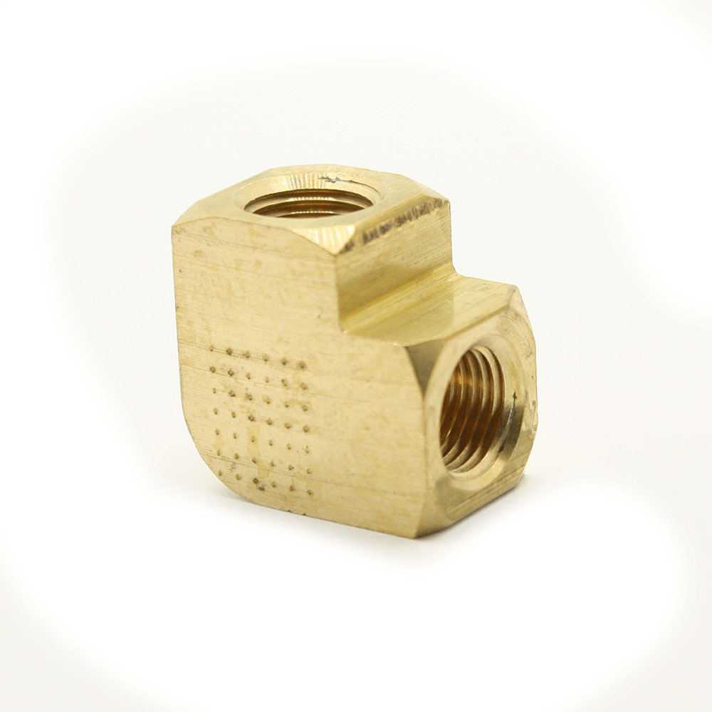 3/8" 90 Elbow Brass (BARSTOCK) - FPE66