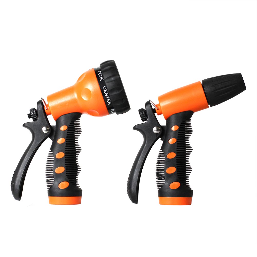 2-Piece 7-Pattern & Adjustable Plastic Nozzle Combo Set
