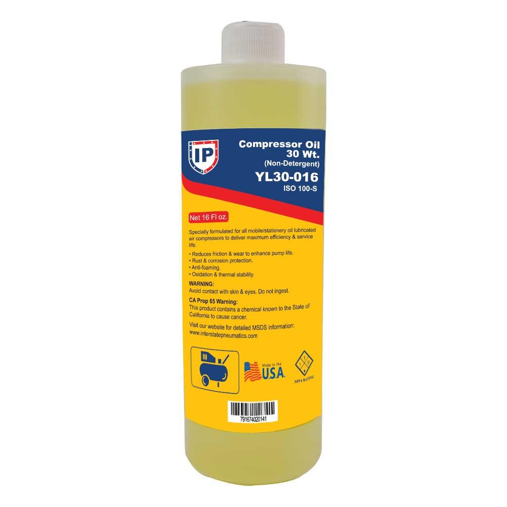 Non Detergent Compressor Oil  30 Wt - 16 oz