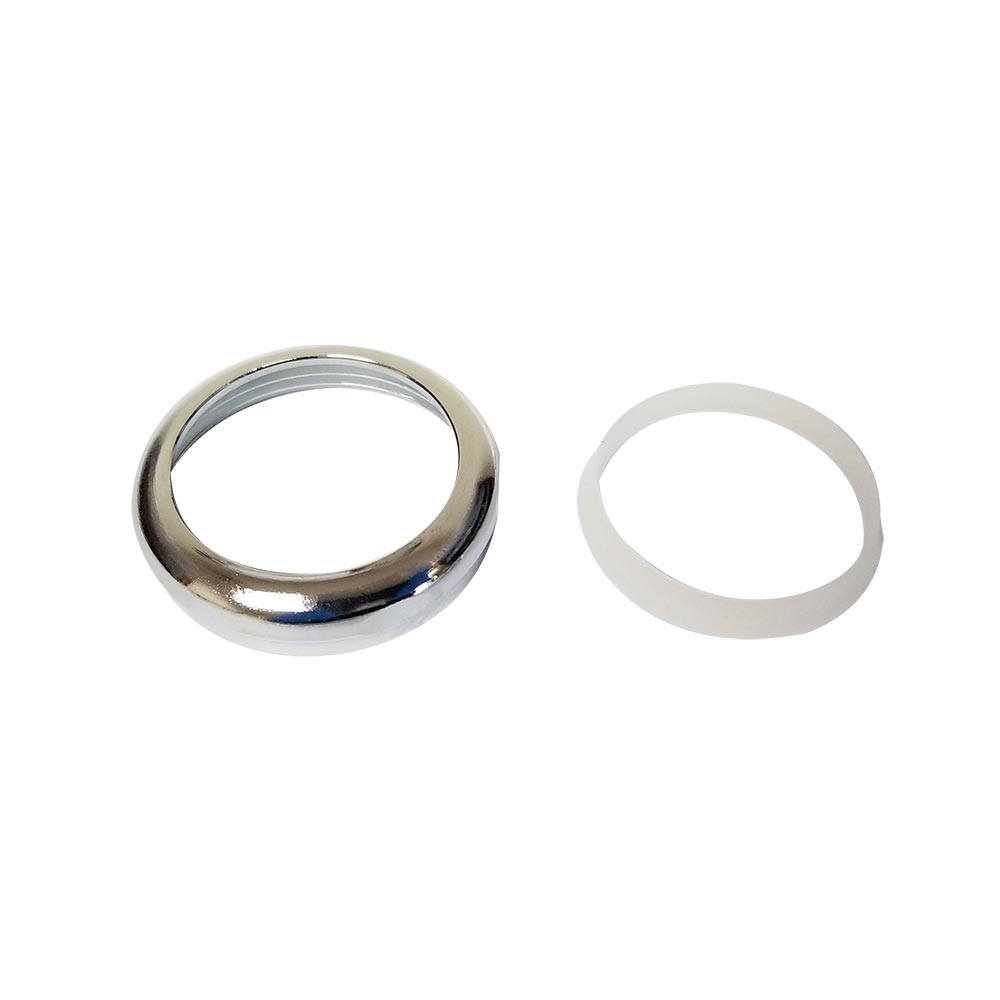 116-T 1-1/2" Tubular Brass Slip Joint Nut with Washer - Chrome Plated
