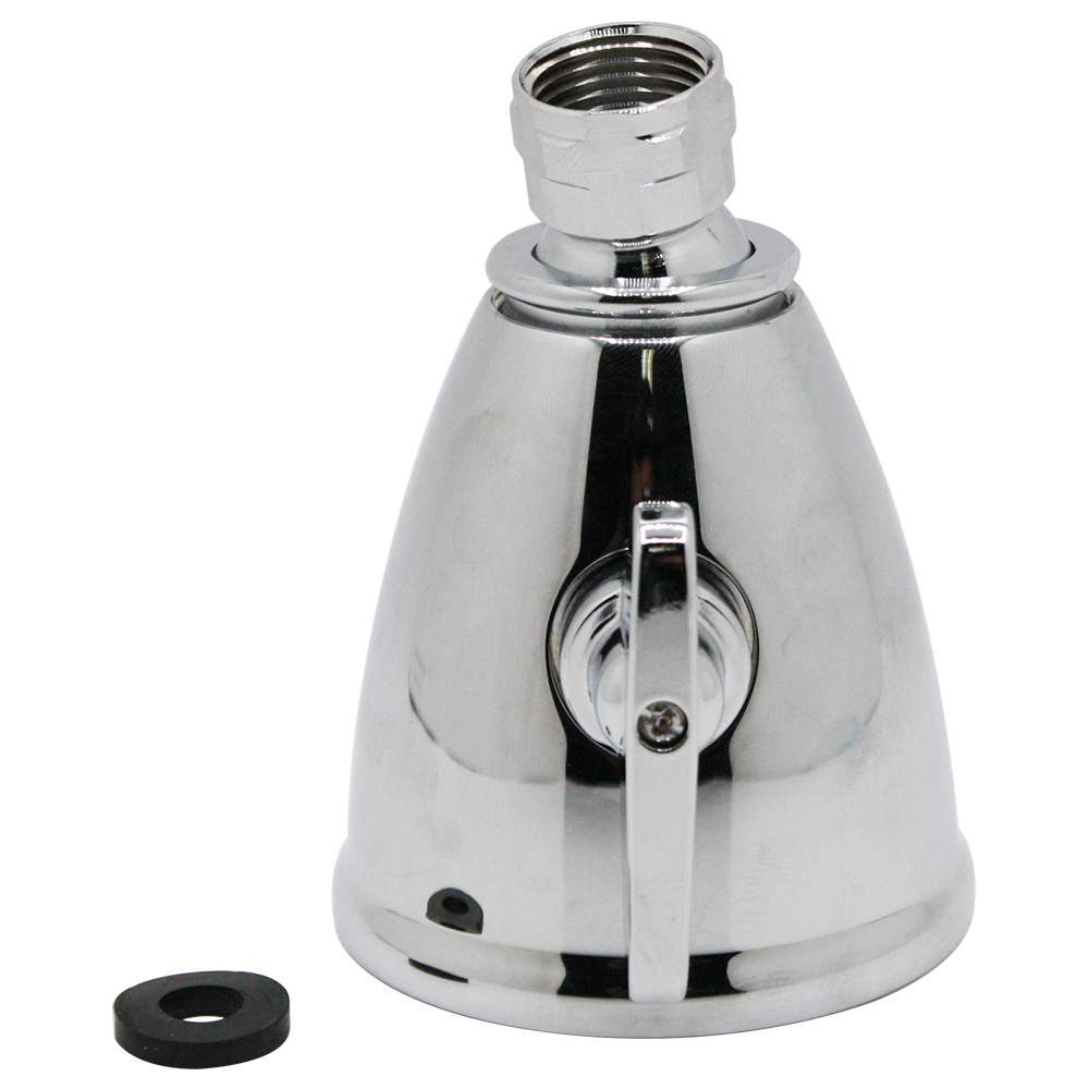 135-T 6 Jet Adjustable Spray Brass Shower Head - Polished Chrome