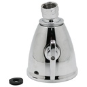 135-T 6 Jet Adjustable Spray Brass Shower Head - Polished Chrome