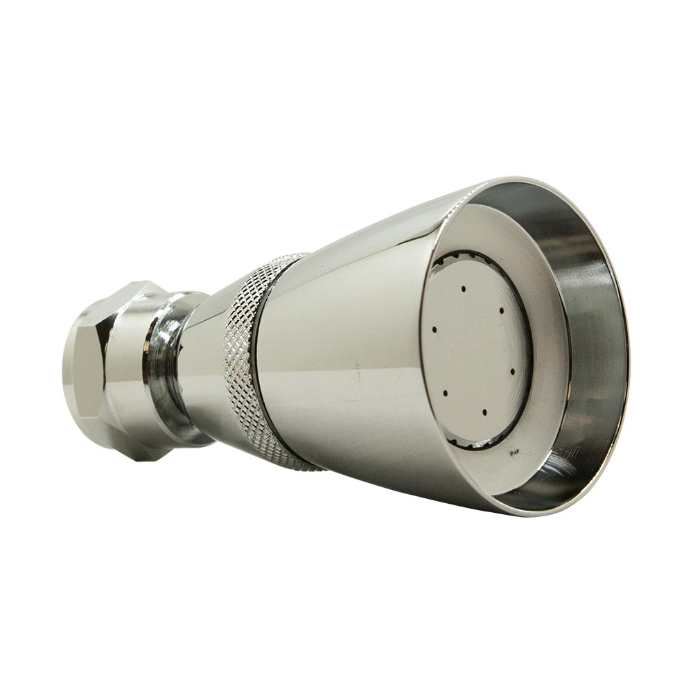 136-T 1-3/4" Adjustable Spray Shower Head - Chrome Plated