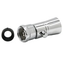 139-T Brass Shower Head with Shut-Off - Chrome