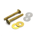 144-T 1/4" x 2-1/4" Brass Closet Bolts Set