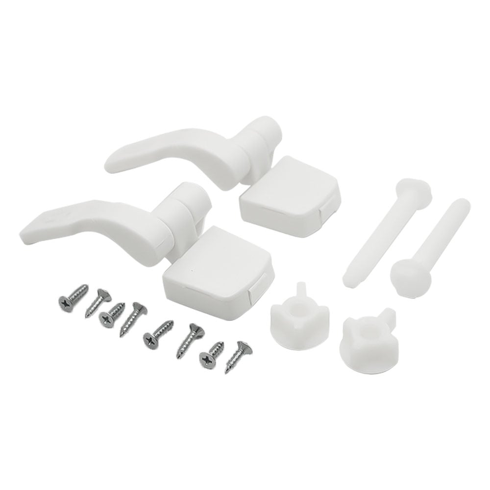 227-T White Plastic Toilet Seat Hinge Top Mount Style
