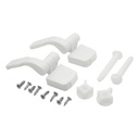 227-T White Plastic Toilet Seat Hinge Top Mount Style