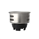 275-T 1-1/2" Junior Duo Strainer / Stopper Replacement Basket for Bar and Prep Sinks Drains