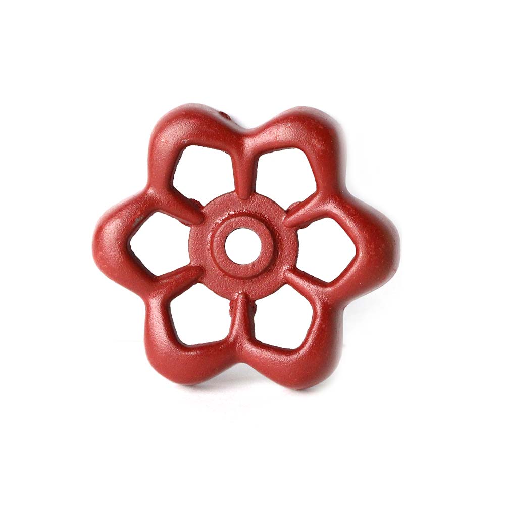 298-T 12 Pt. Round Broach Outdoor Faucet Wheel Handle - Red - 81084