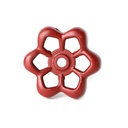 298-T 12 Pt. Round Broach Outdoor Faucet Wheel Handle - Red - 81084