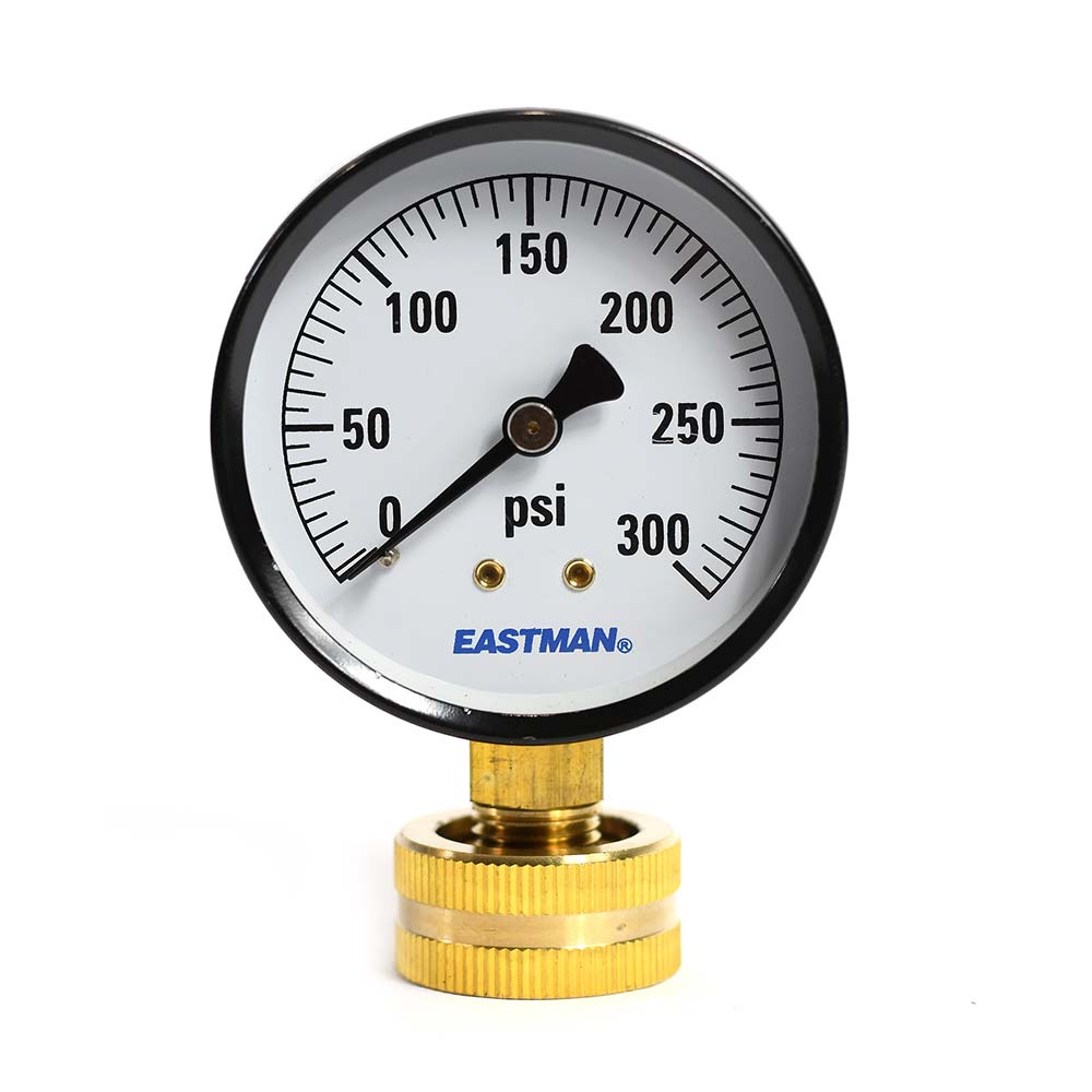 365-T 2-1/2" 300 PSI 3/4" GHT Water Pressure Gauge (G2022-300W)