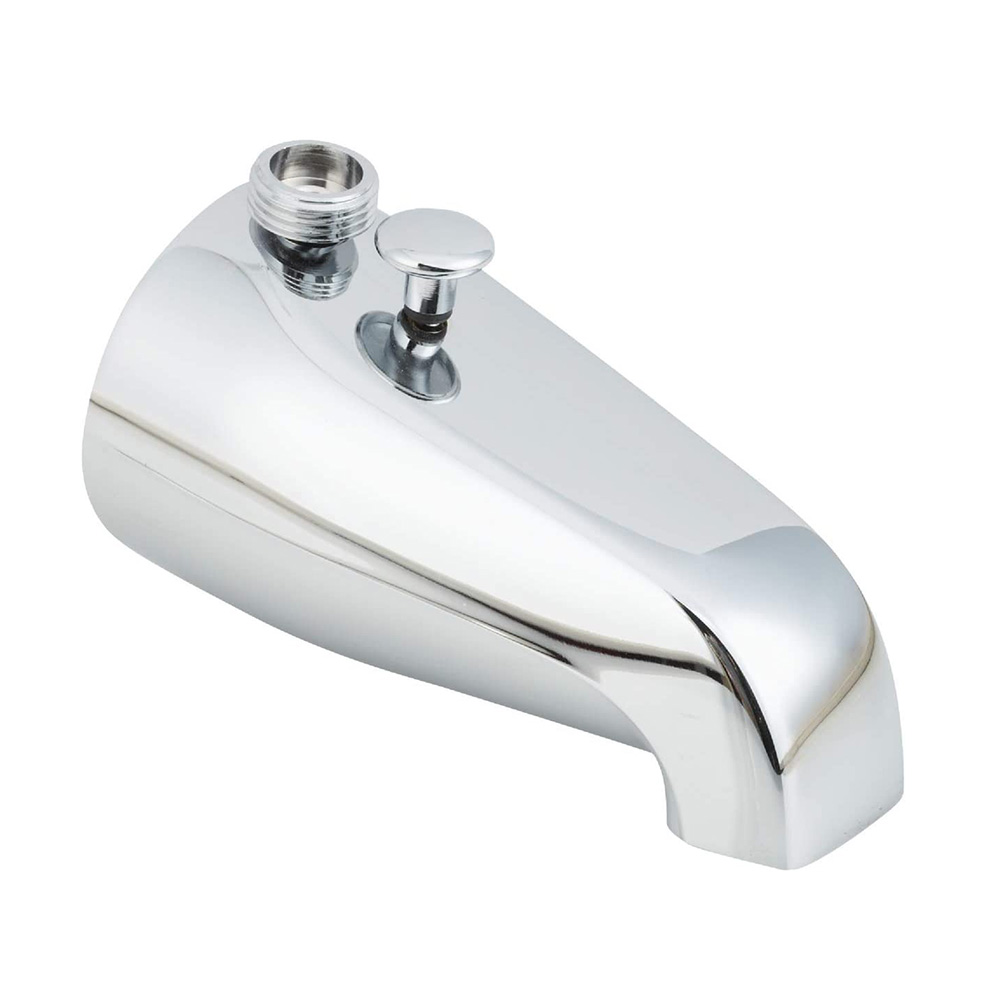 408-T 3/4" x 1/2" FIP Tub Spout with Diverter (ZAMAC) - Chrome