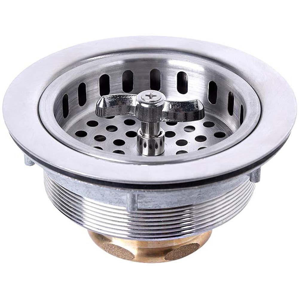 411-T 3-1/2” Twist Tight / Spin & Seal Kitchen Sink Strainer Assembly