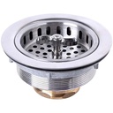 411-T 3-1/2” Twist Tight / Spin & Seal Kitchen Sink Strainer Assembly