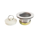 414-T 2-1/2" Junior Bar Sink Strainer / Washing Tray Strainer with Rubber Stopper