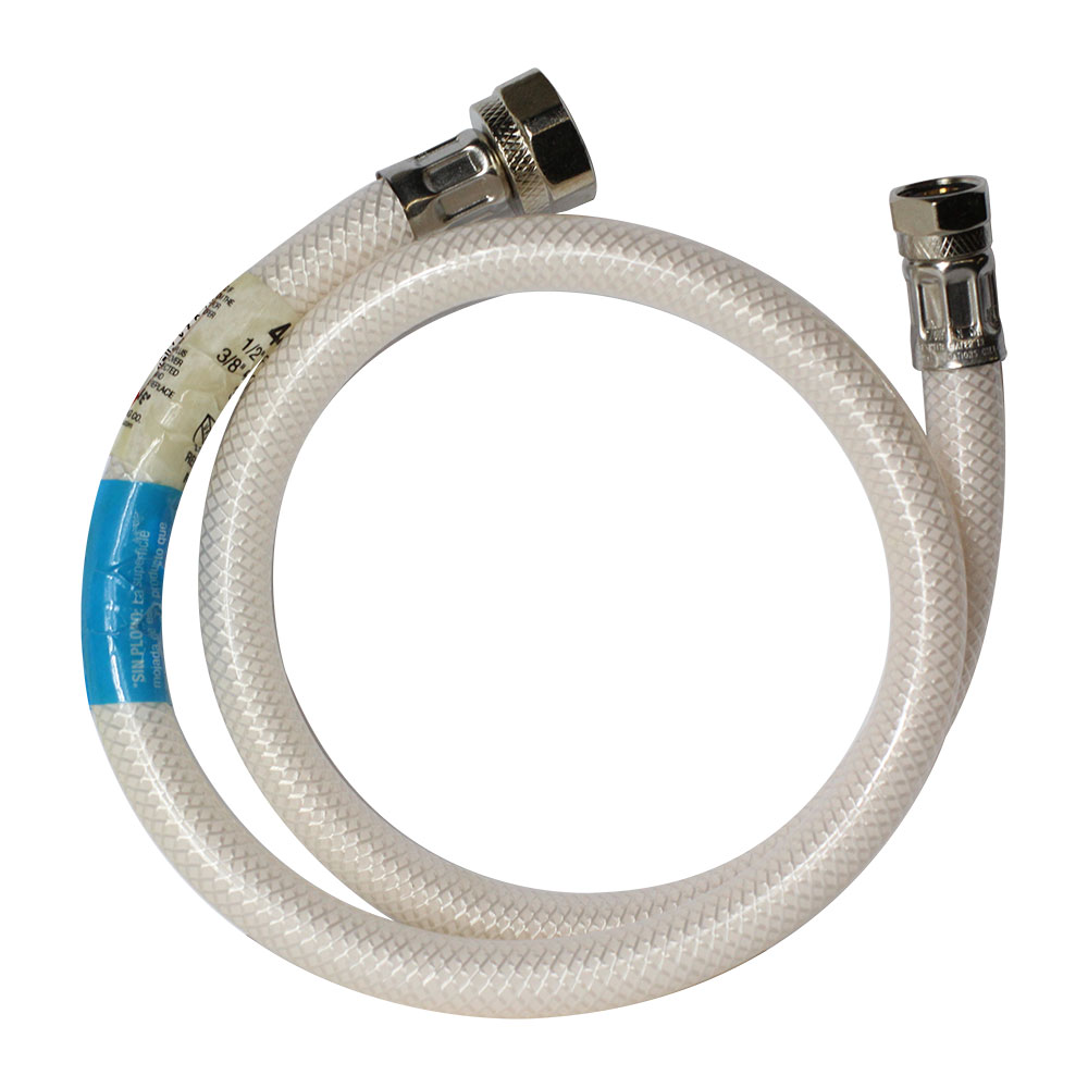 427-T 3/8" Comp. x 1/2" FIP x 16" Long Flexible Braided PVC Faucet Riser