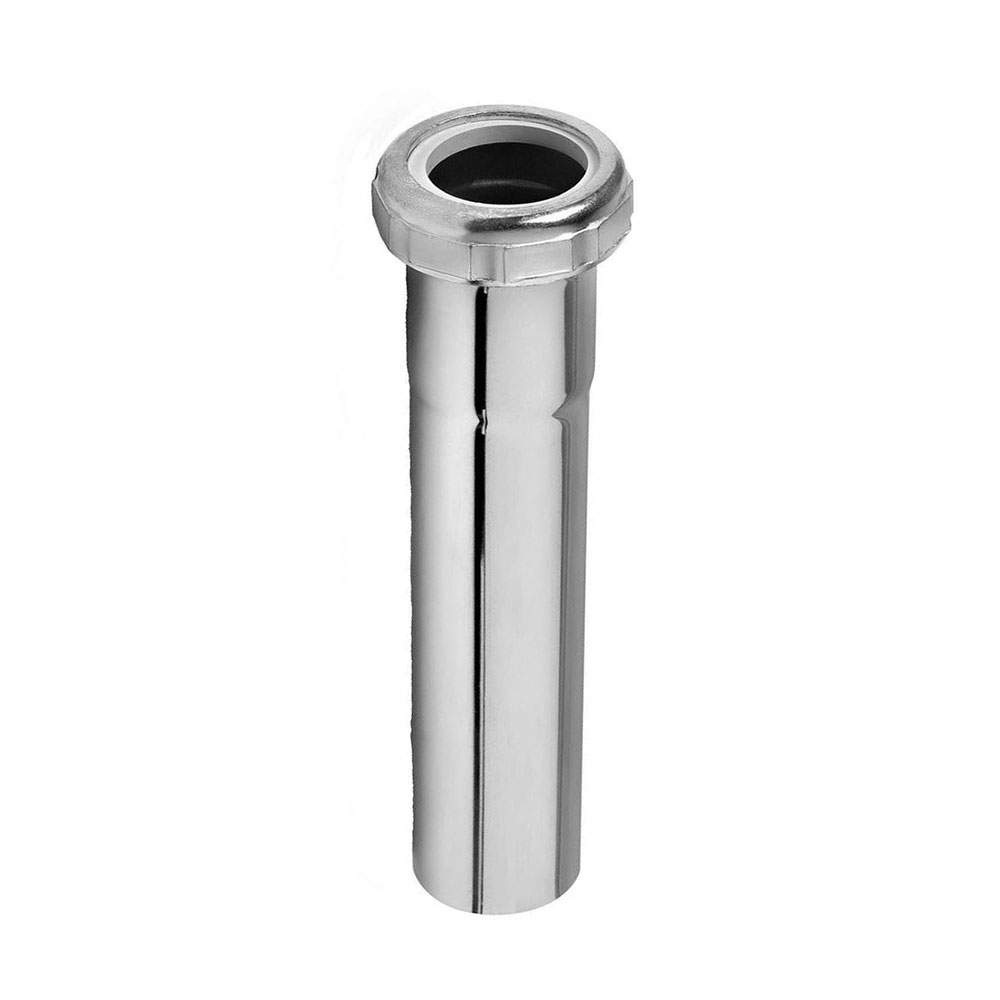 631-T 1-1/4" X 12" Chrome Plated Brass Tubular Extension Tube - 22 Gauge