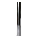 638-T 1-1/2" X 12" Chrome Plated Brass Tubular Flanged Tailpiece - 22 Gauge