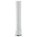 642-T 1-1/2" x 1-1/4" X 8" Chrome Plated Brass Tubular Flanged Sink Tailpiece - 22 Gauge