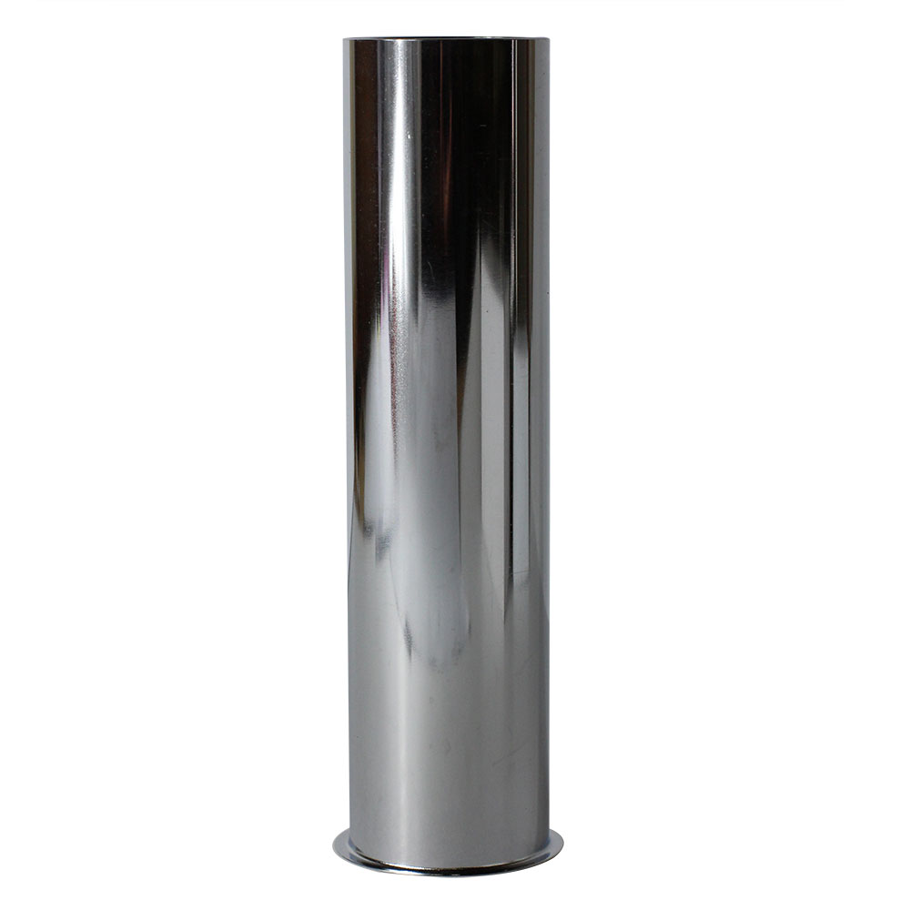 644-T 1-1/2" X 6" Chrome Plated Brass Tubular Flanged Sink Tailpiece - 22 Gauge