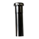 646-T 1-1/2" x 6" Chrome Plated Brass Tubular Extension Tube Slip Joint Connection - Includes Nuts and Washers - 22 Gauge